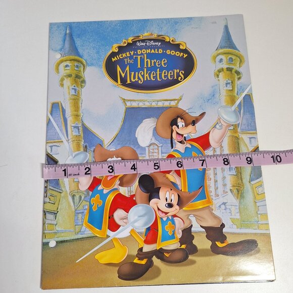 Disney Mickey Donald Goofy The Three Musketeers Pocket Folder 3 Ring - Picture 6 of 6